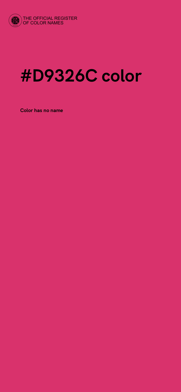 #D9326C color image