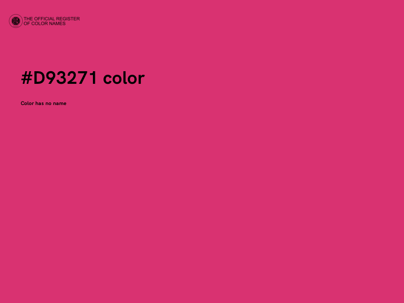 #D93271 color image
