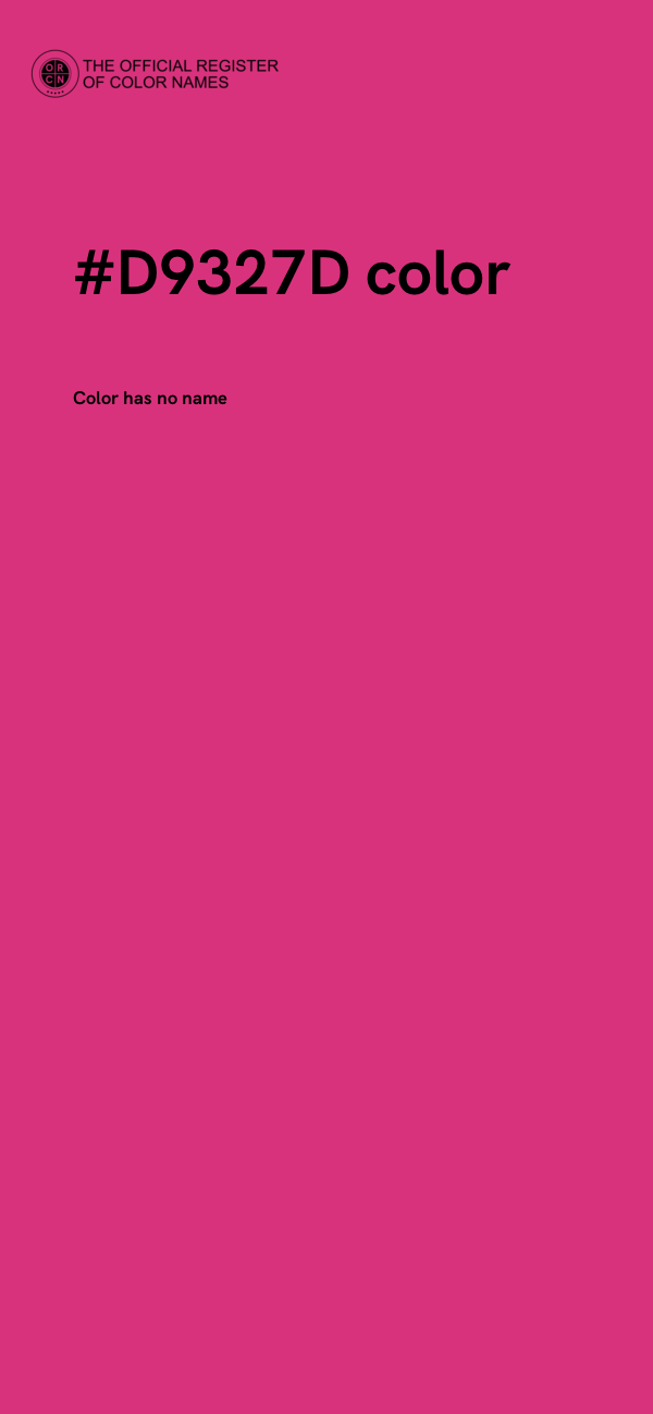 #D9327D color image