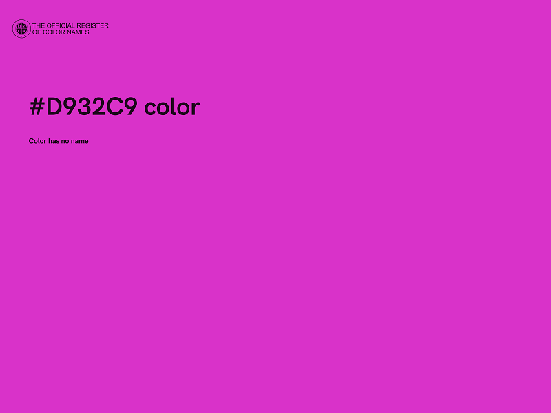 #D932C9 color image