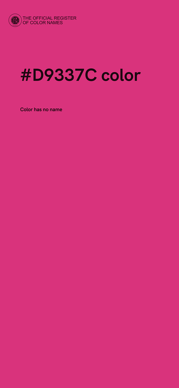#D9337C color image