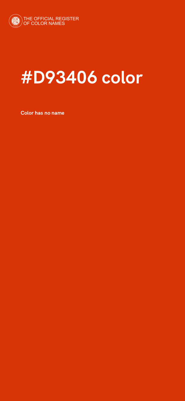 #D93406 color image