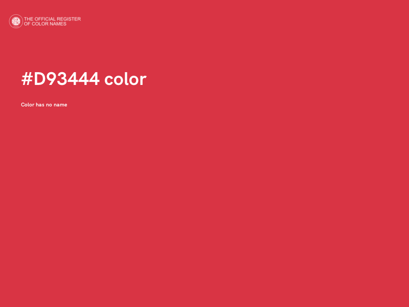 #D93444 color image