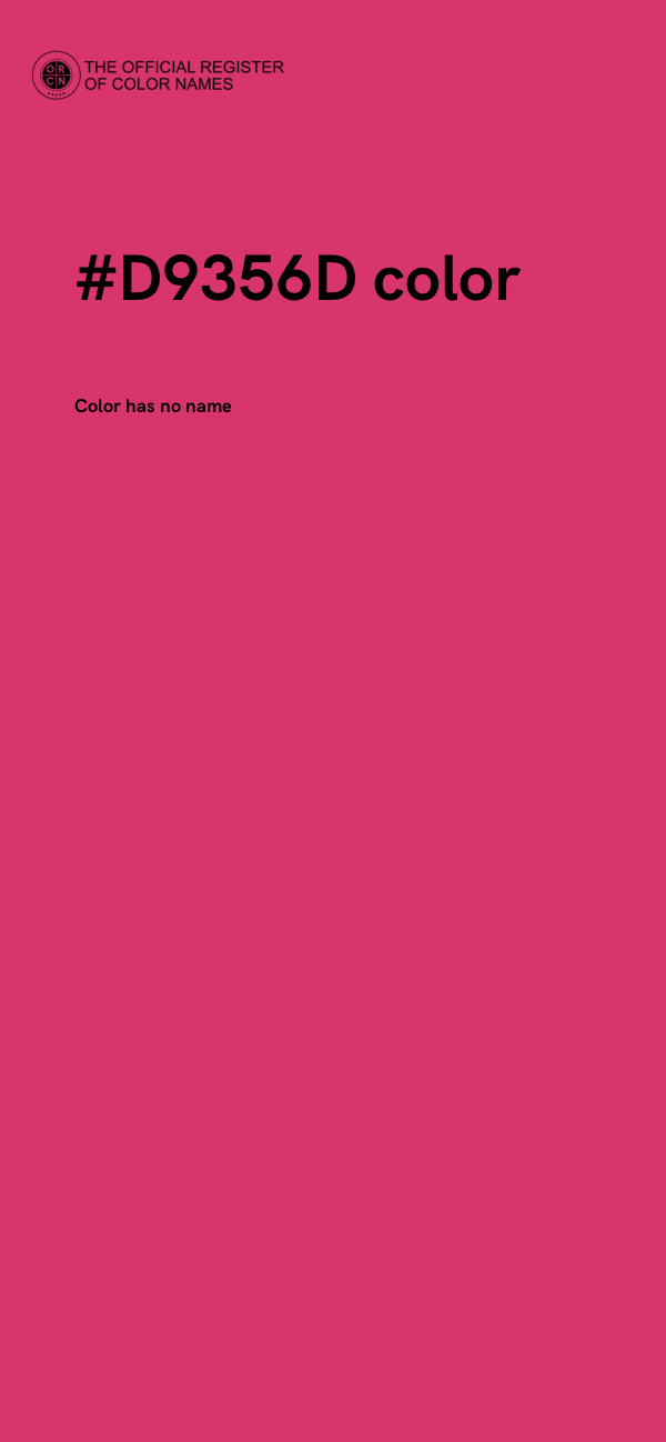 #D9356D color image