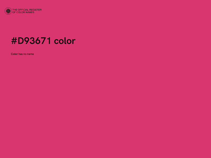 #D93671 color image