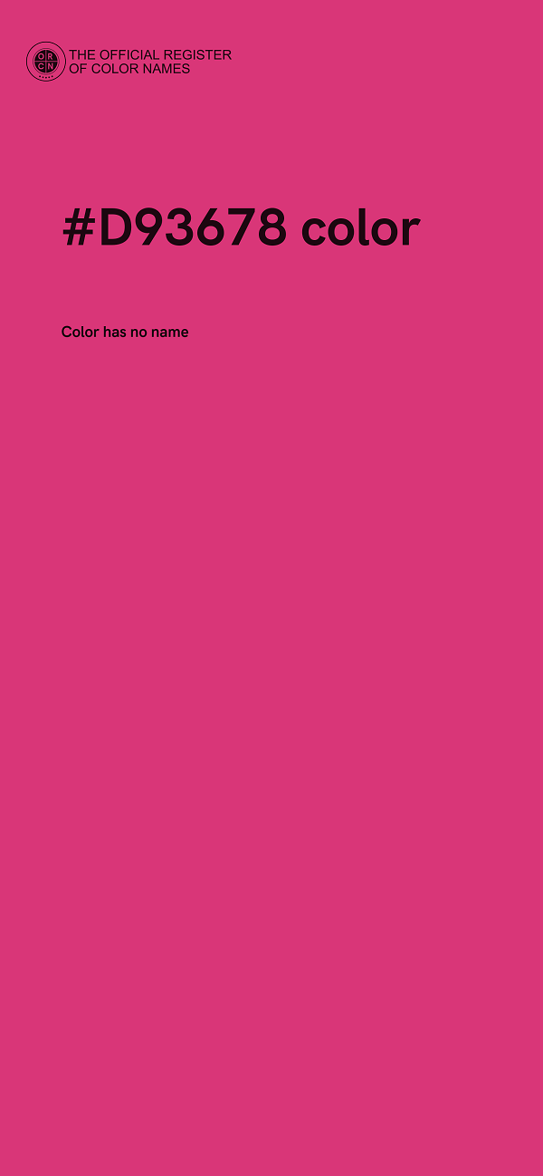 #D93678 color image