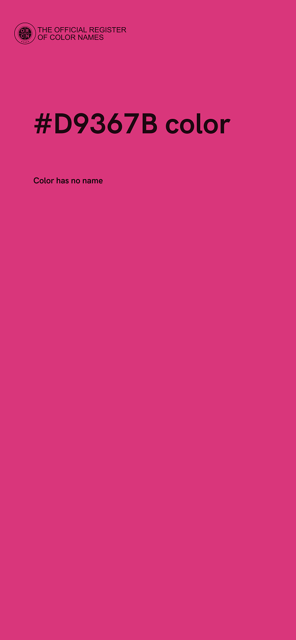#D9367B color image