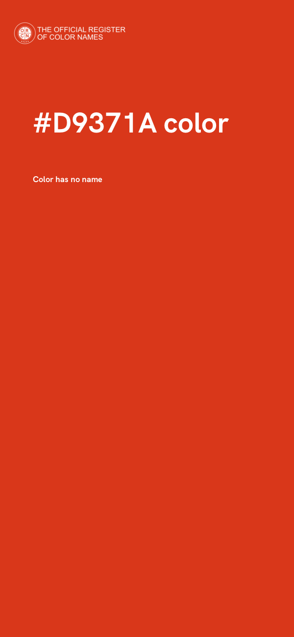 #D9371A color image