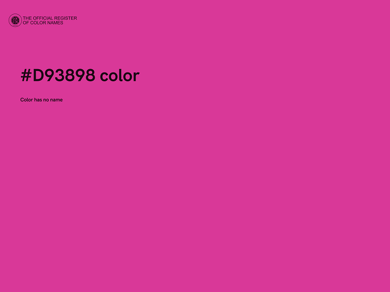 #D93898 color image