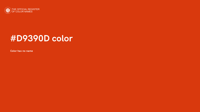 #D9390D color image