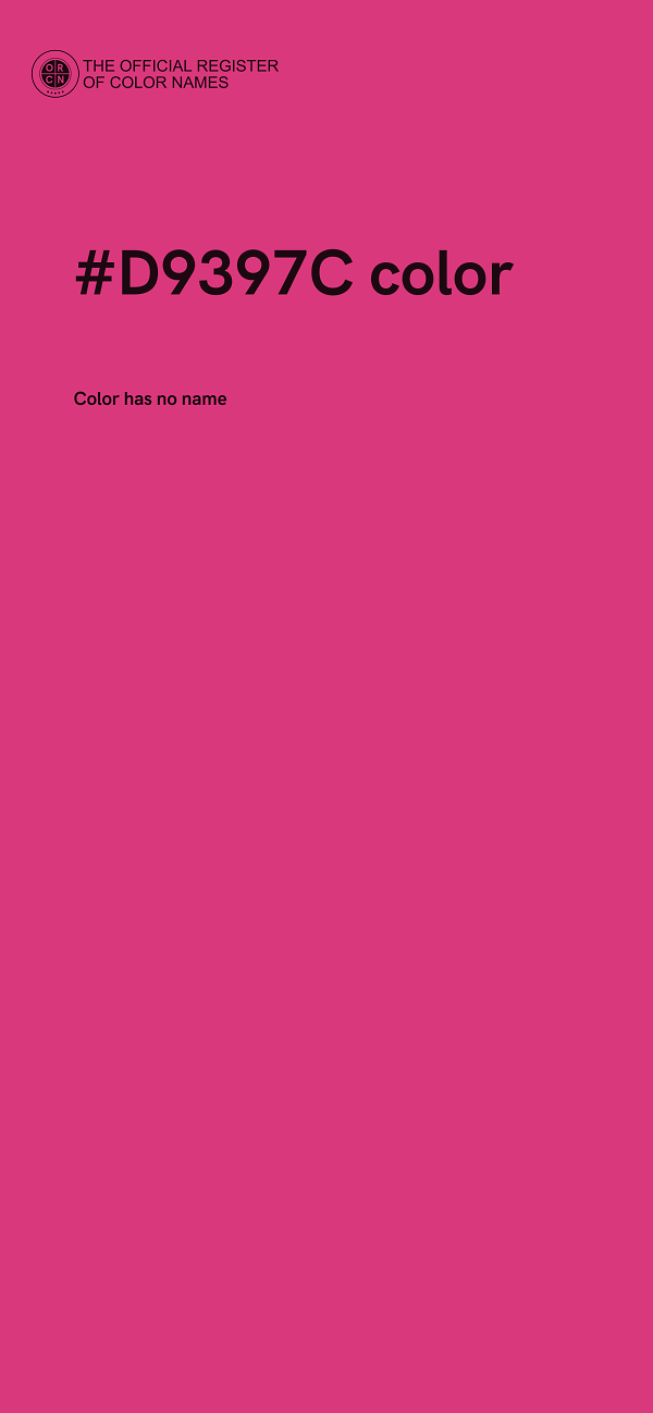 #D9397C color image