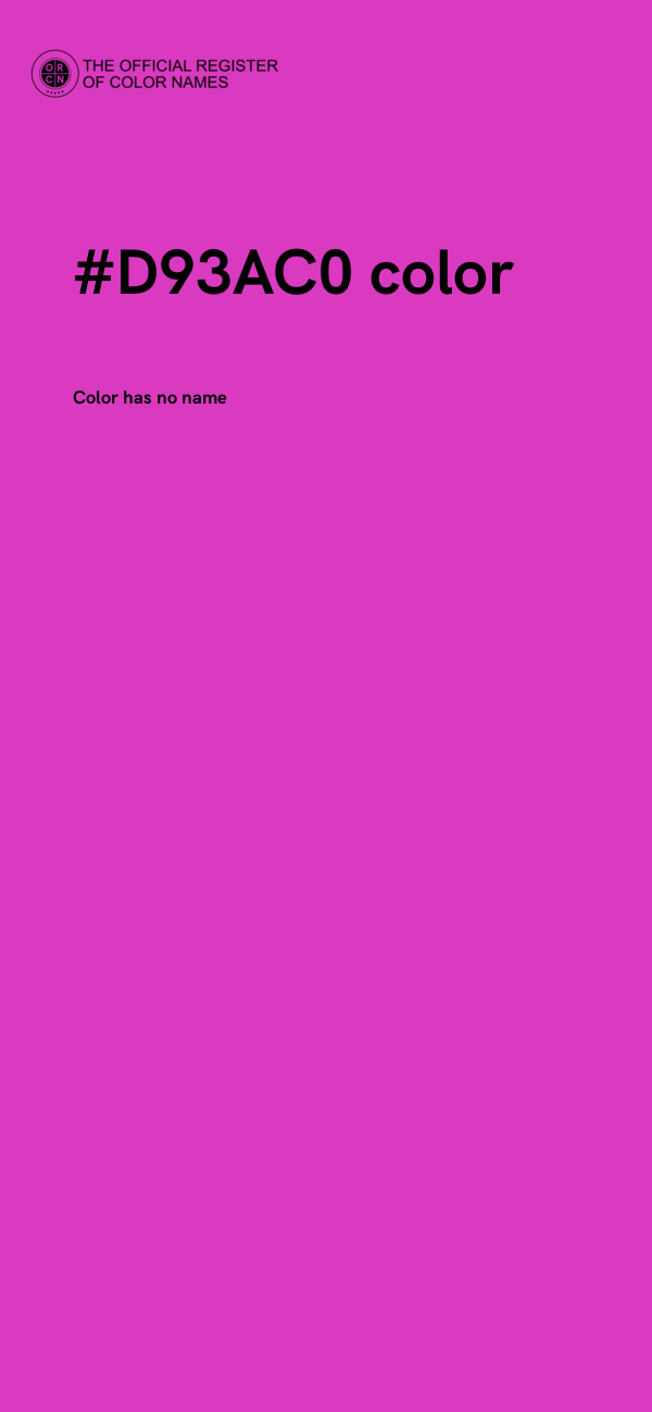 #D93AC0 color image