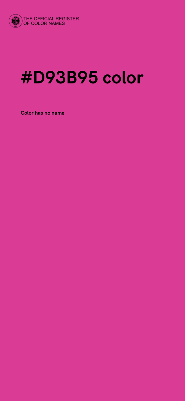 #D93B95 color image