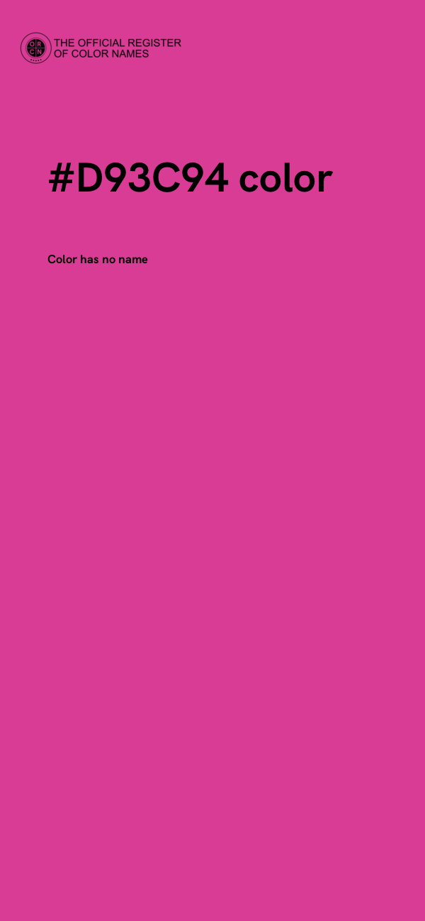 #D93C94 color image