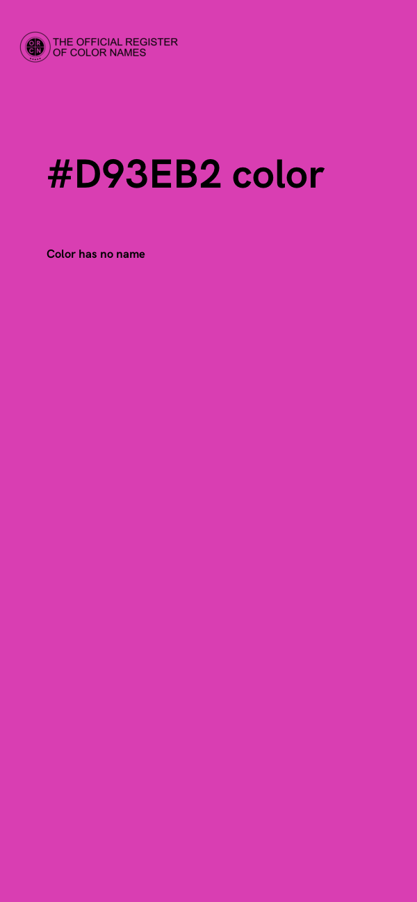 #D93EB2 color image