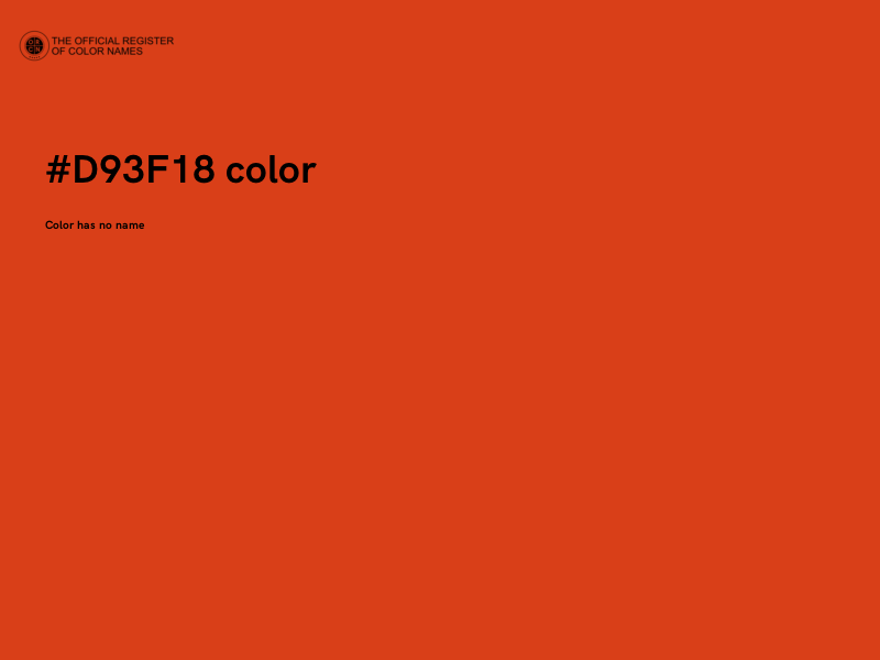 #D93F18 color image