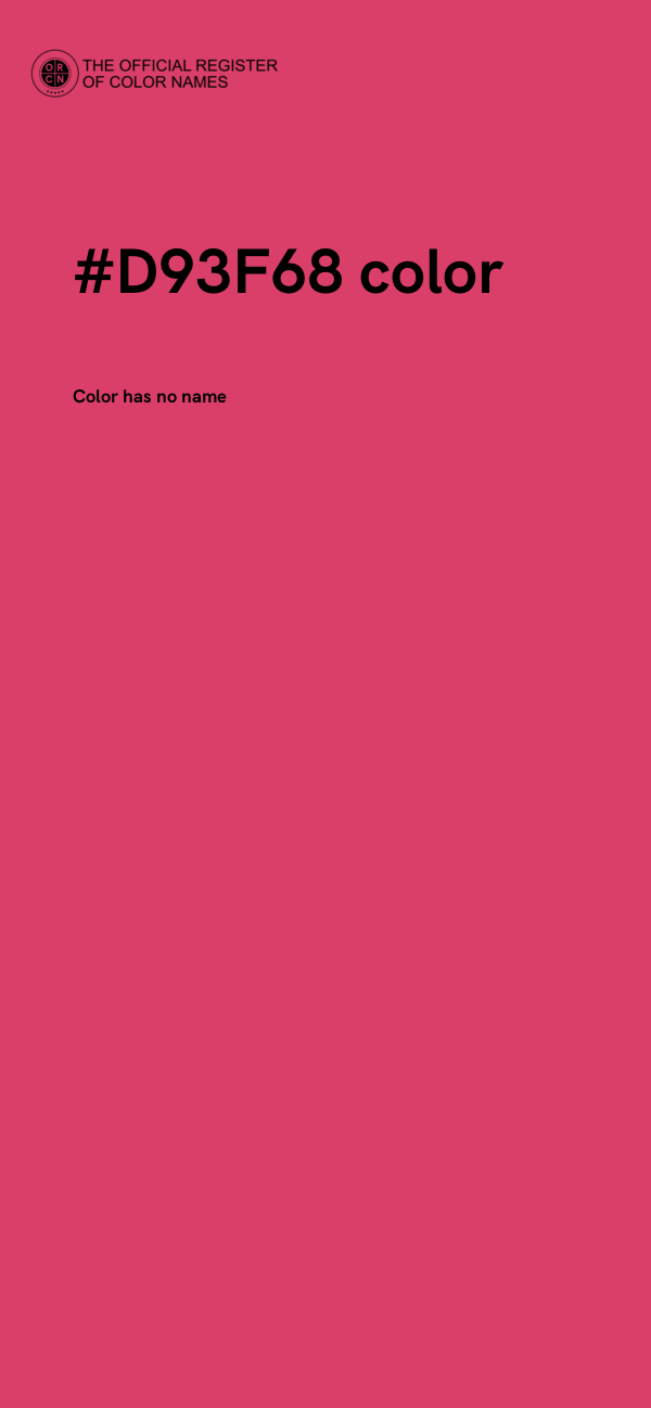 #D93F68 color image