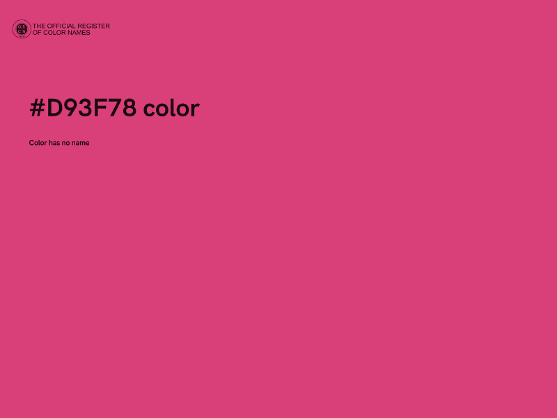 #D93F78 color image