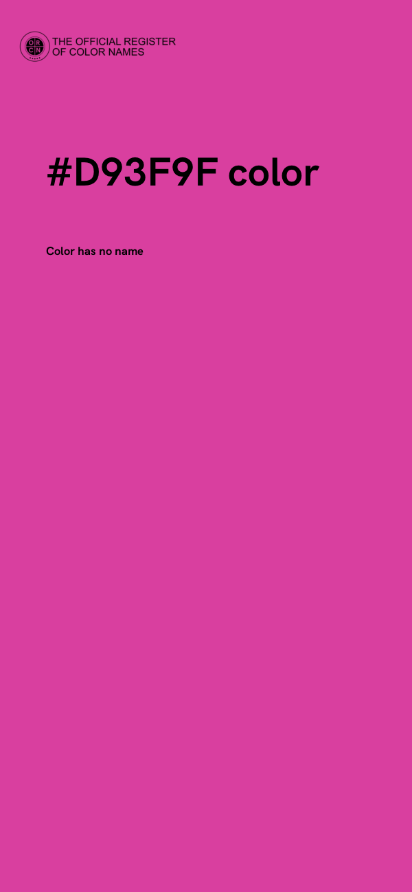 #D93F9F color image