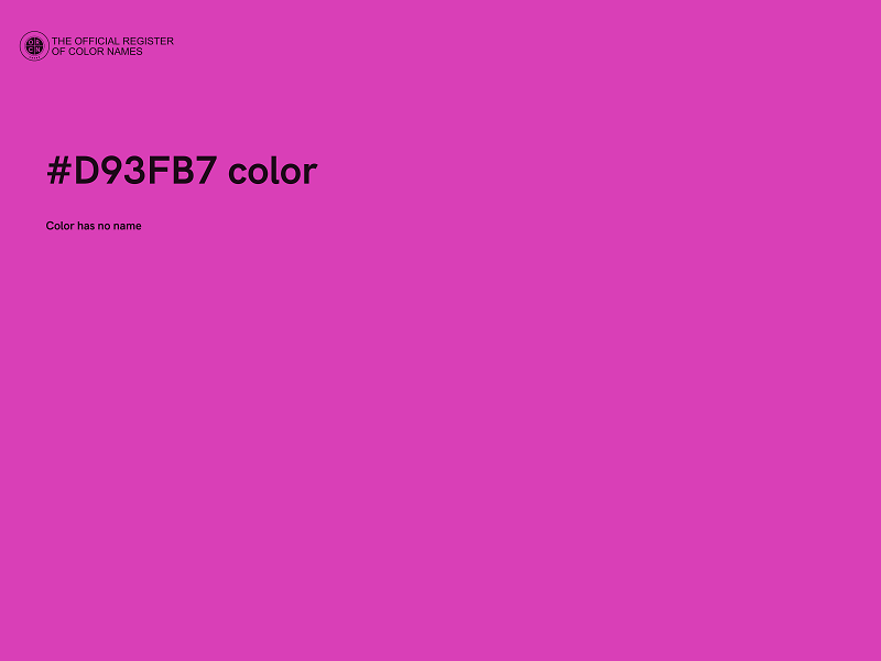 #D93FB7 color image