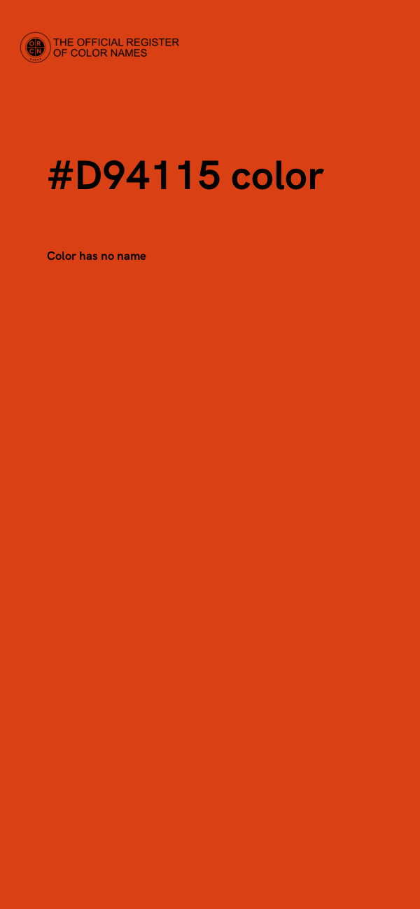 #D94115 color image