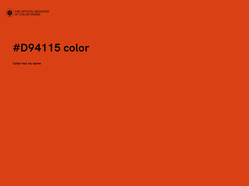 #D94115 color image
