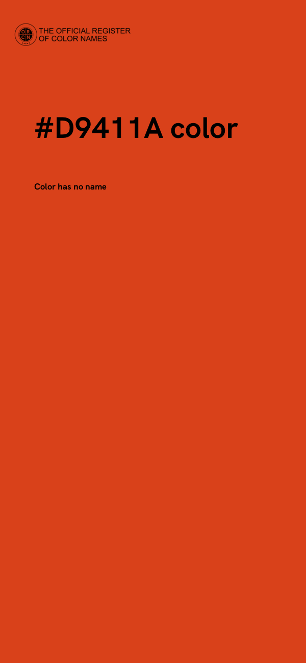 #D9411A color image
