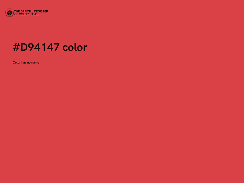#D94147 color image