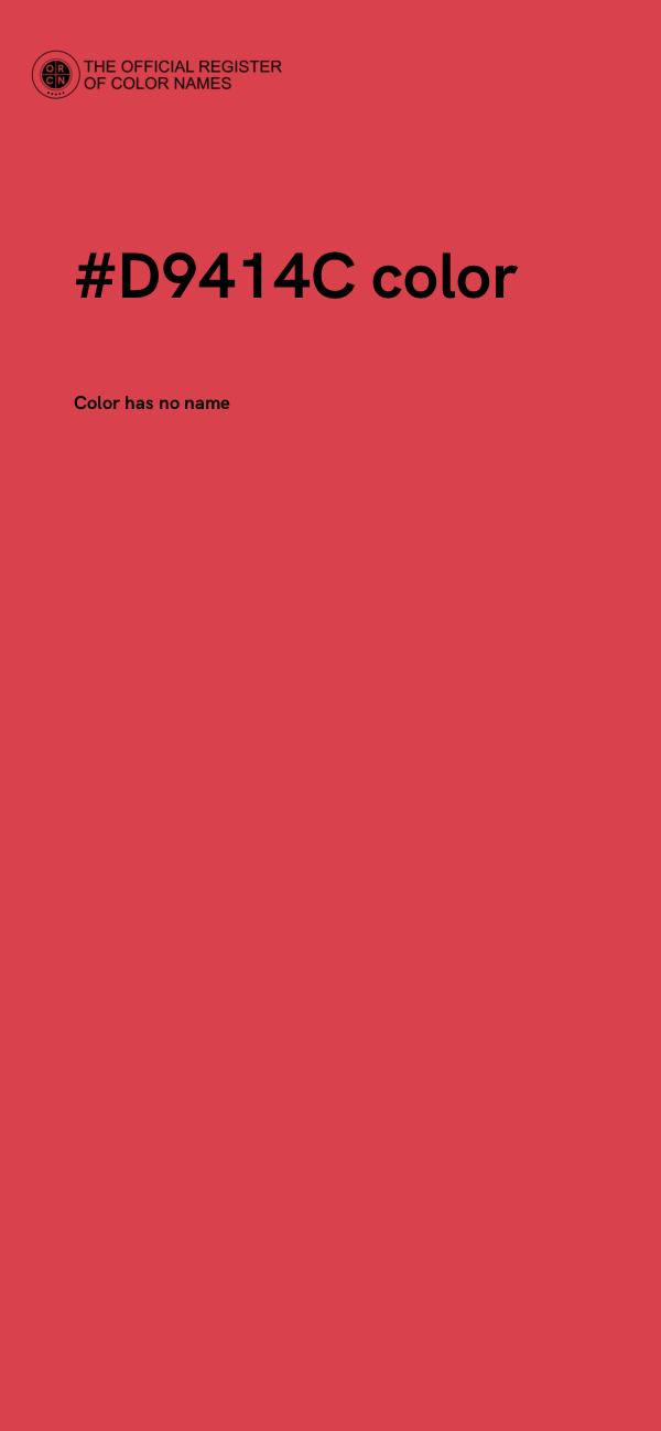 #D9414C color image