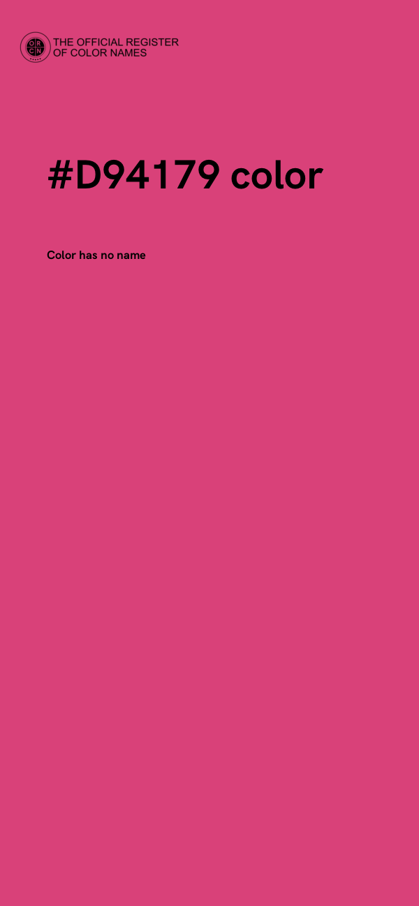#D94179 color image