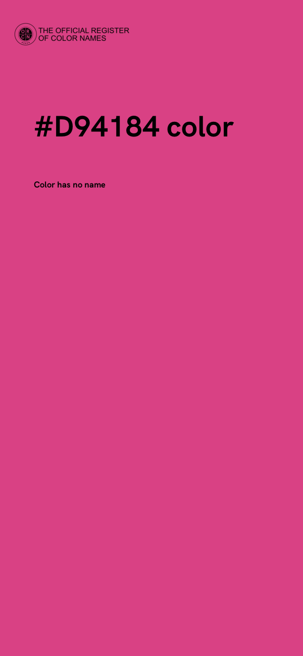 #D94184 color image