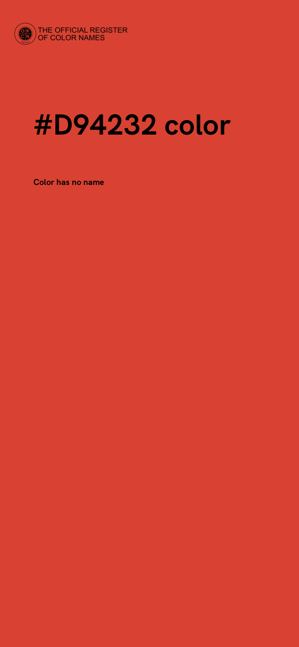 #D94232 color image