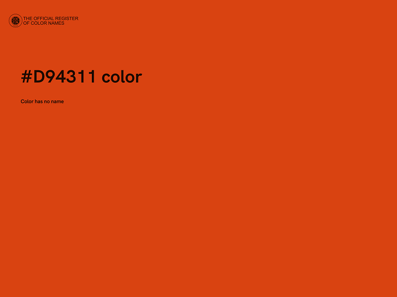 #D94311 color image