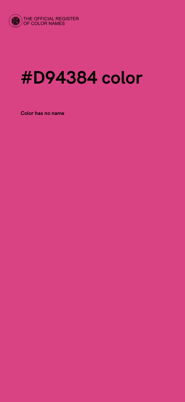 #D94384 color image