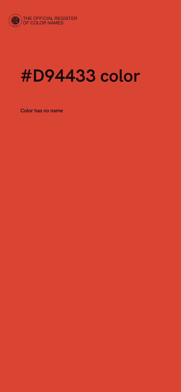 #D94433 color image