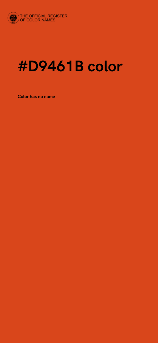 #D9461B color image
