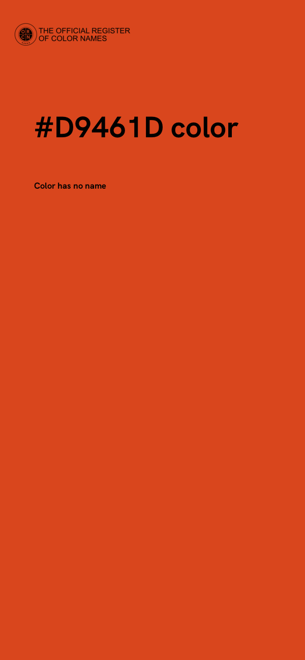 #D9461D color image