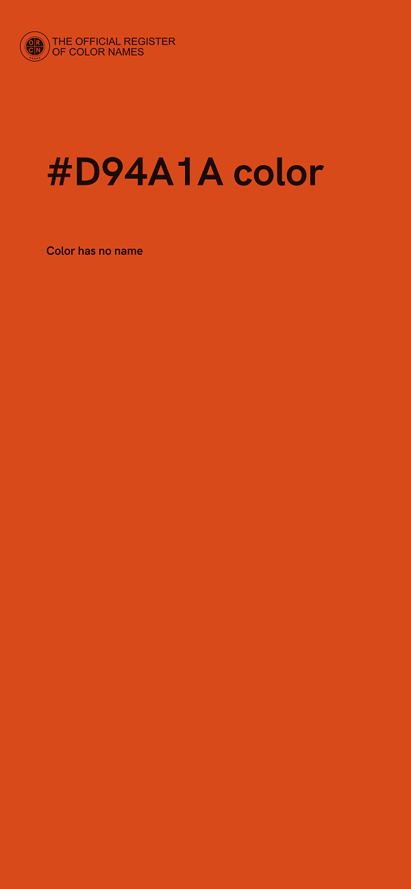 #D94A1A color image
