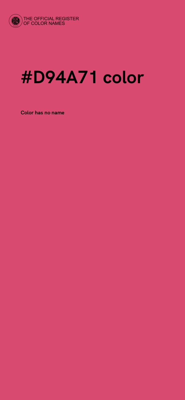 #D94A71 color image