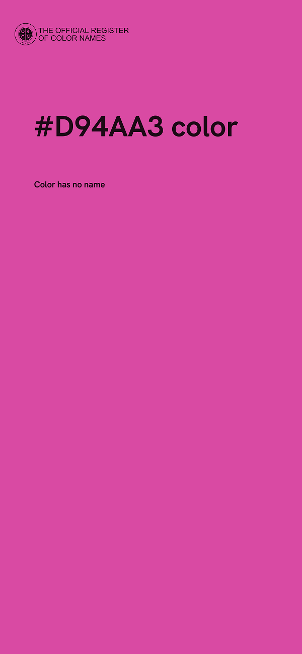 #D94AA3 color image