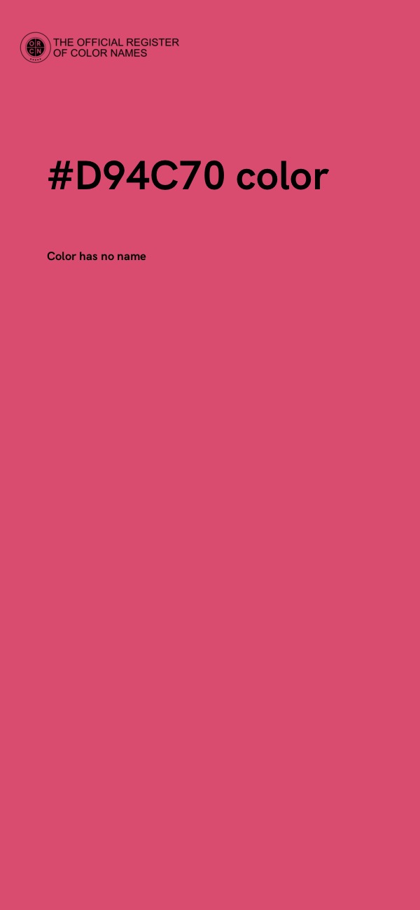 #D94C70 color image
