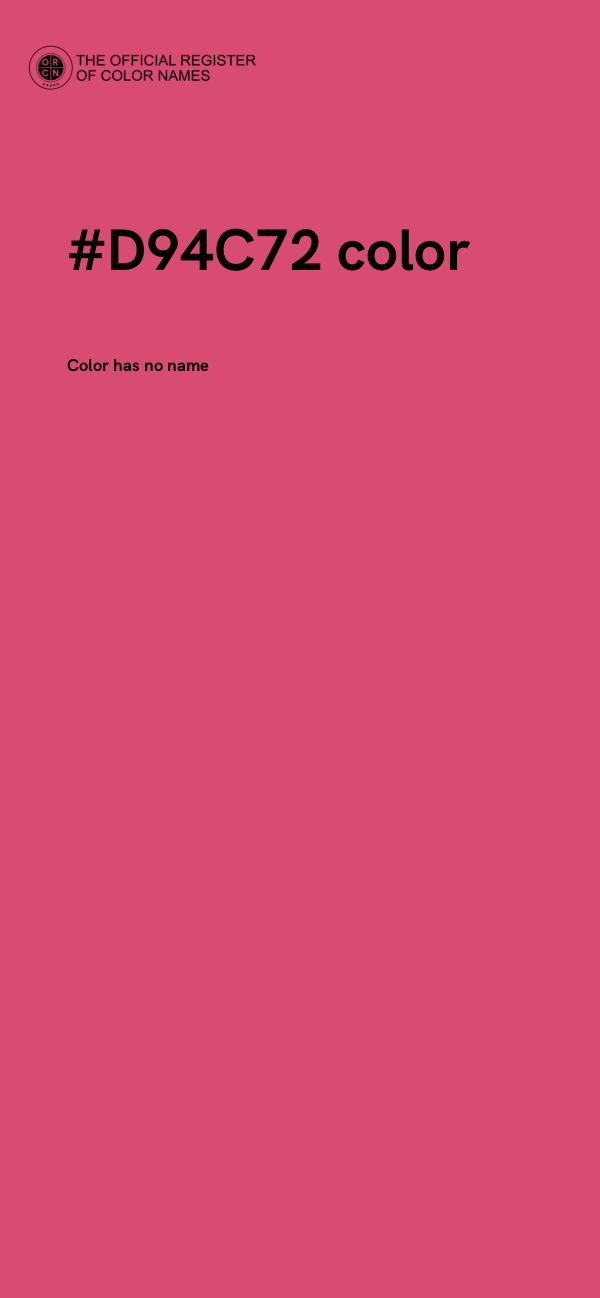 #D94C72 color image