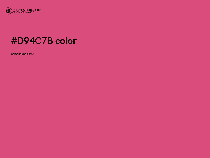 #D94C7B color image
