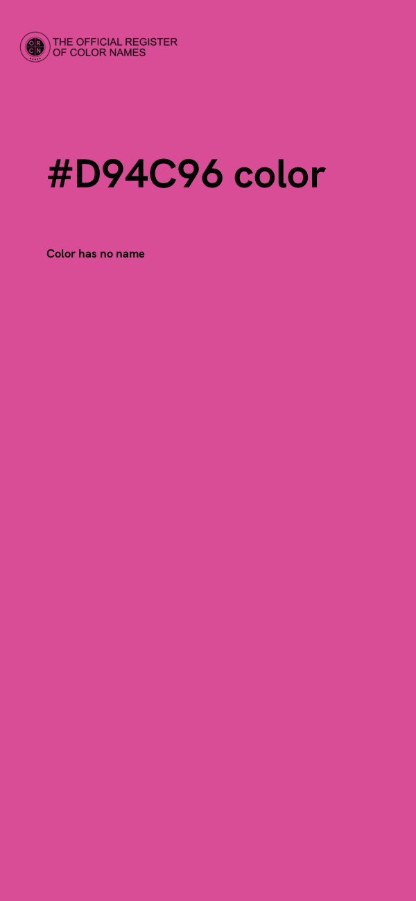 #D94C96 color image
