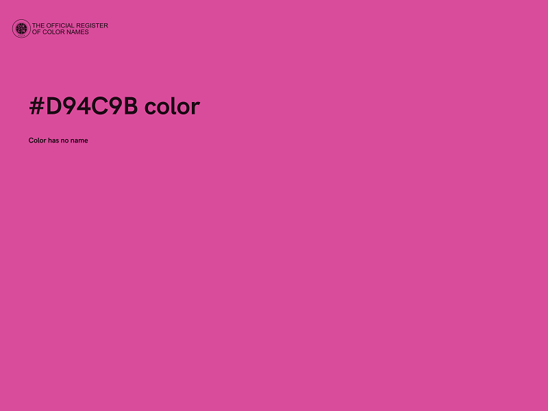 #D94C9B color image