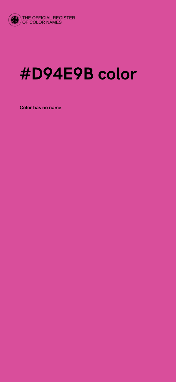 #D94E9B color image