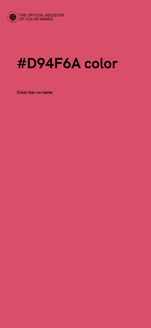 #D94F6A color image