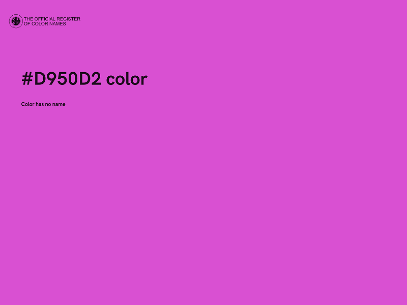 #D950D2 color image