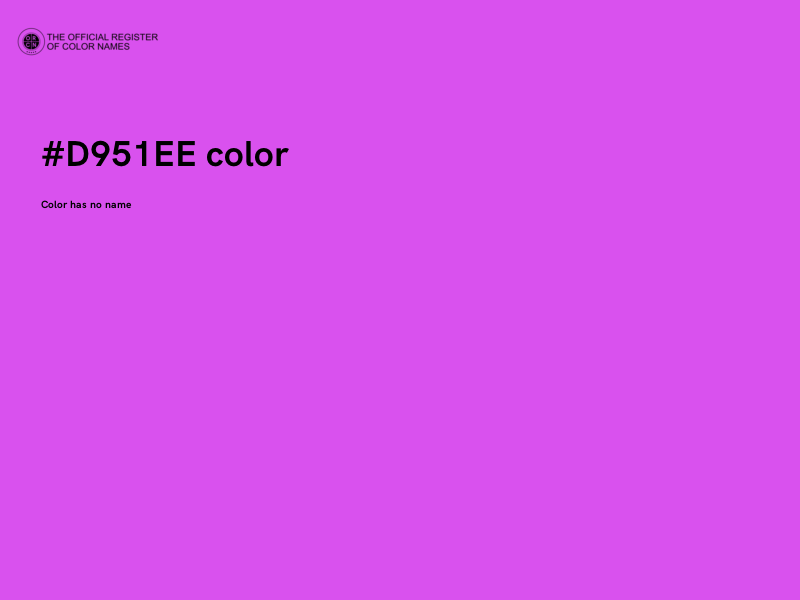 #D951EE color image