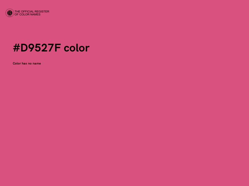#D9527F color image